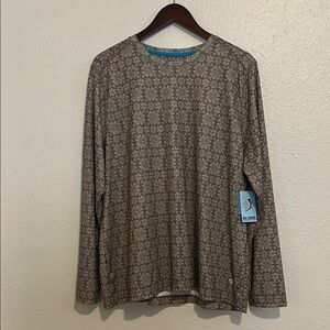 Reels Legend Brown Floral Long Sleeve Shirt